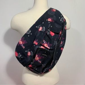 Ambry Olivia floral Rope Sling Bag Purse Backpack.